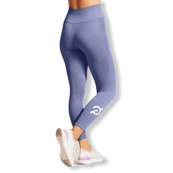 NUX Peloton Seamless Leggings Blue Purple Shapeshifter Compressive 7/8 High Rise - Picture 16 of 16